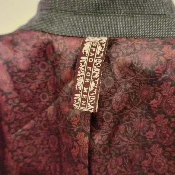 SPAO for Men Brown Tone Fully Lined Premium Sport Coat Blazer - Picture 8 of 12